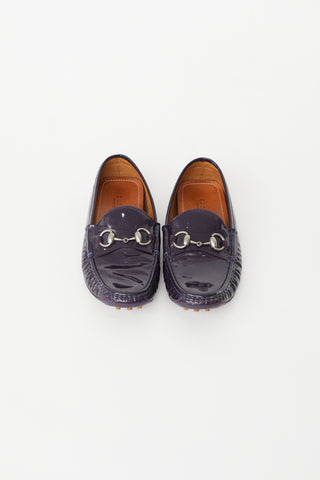 Gucci Purple Patent Driving Loafer