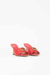Gucci Quilted Leather GG Charlotte Mule