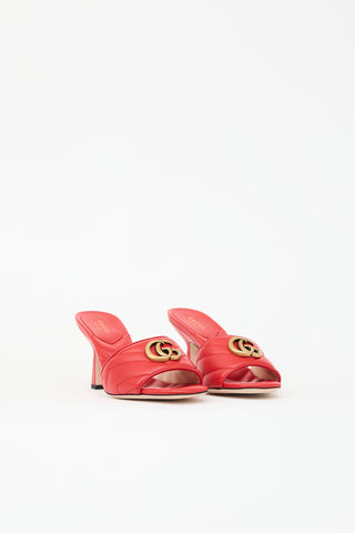 Gucci Quilted Leather GG Charlotte Mule