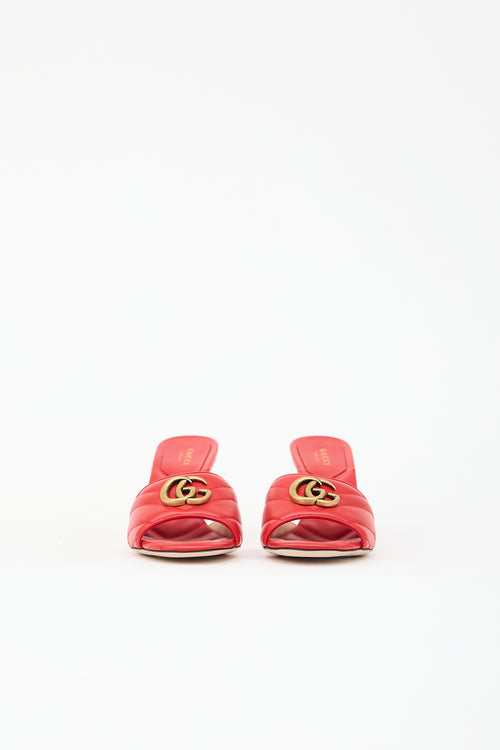 Gucci Quilted Leather GG Charlotte Mule