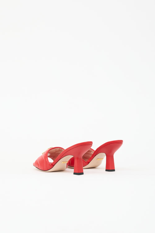 Gucci Quilted Leather GG Charlotte Mule