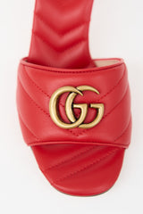 Gucci Quilted Leather GG Charlotte Mule
