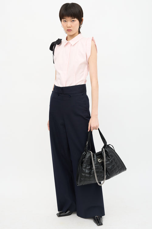 Gucci Quilted Leather Small Deco Tote Bag