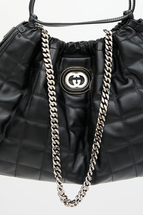 Gucci Quilted Leather Small Deco Tote Bag