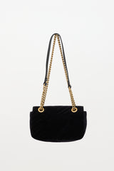 Gucci Quilted Velvet GG Marmont Bag