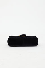 Gucci Quilted Velvet GG Marmont Bag