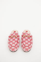 Gucci Red GG Canvas Princeton Mule