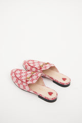 Gucci Red GG Canvas Princeton Mule