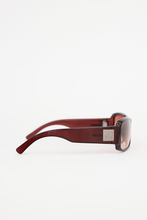 Gucci Rectangular Logo Sunglasses