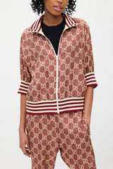 Gucci Red & Cream GG Supreme Monogram Track Suit