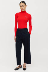 Gucci Wool Knit Logo Turtleneck Sweater