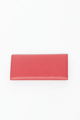 Gucci Red Leather Interlocking G Bifold Wallet