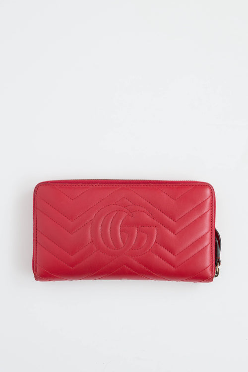 Marmont GG Zip Around Wallet
