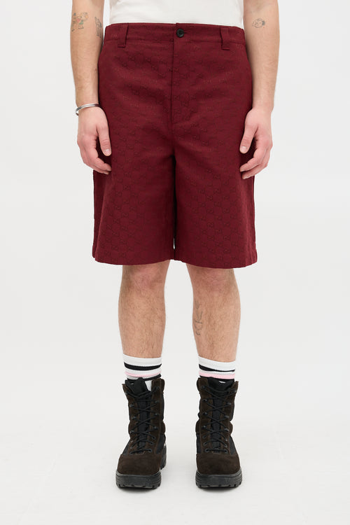 Gucci Canvas GG Monogram Shorts