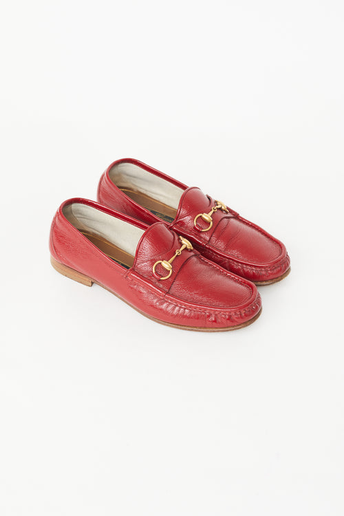 Gucci Red Patent Leather Loafer