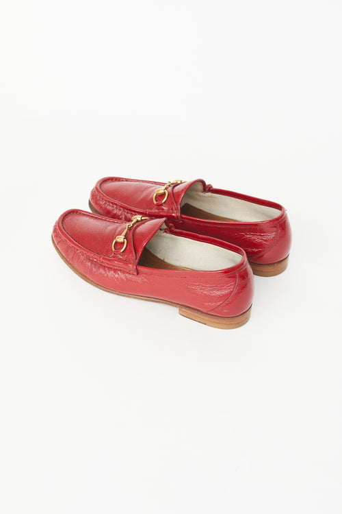 Gucci Red Patent Leather Loafer