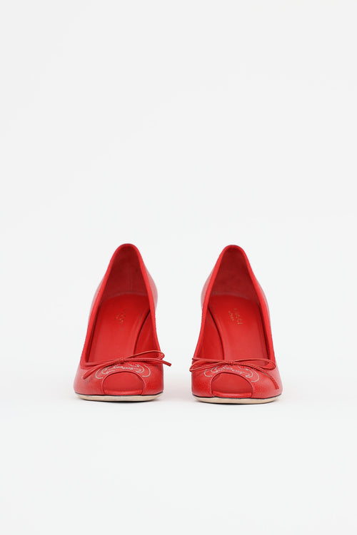 Gucci Peep Toe Wedge