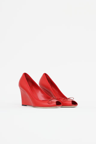 Gucci Peep Toe Wedge
