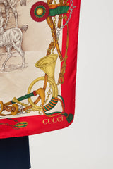GucciSilk Equestrian Scarf