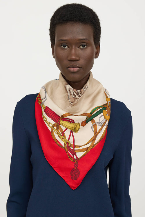 GucciSilk Equestrian Scarf