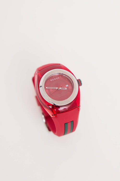 Gucci Sync Web Rubber Watch