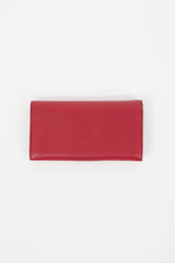 Gucci Red & Gold Double G Continental Wallet