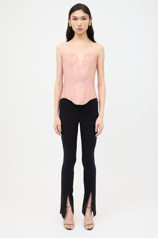 Gucci Resort 2022 Silk Crystal Embellished Corset