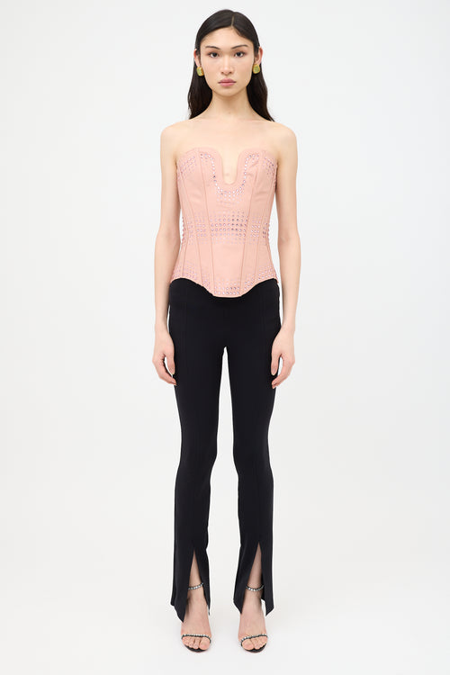 Gucci Resort 2022 Silk Crystal Embellished Corset