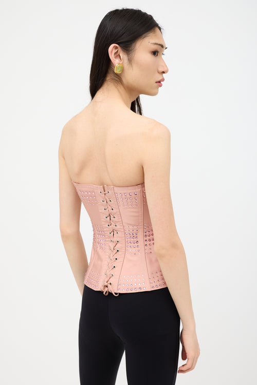Gucci Resort 2022 Silk Crystal Embellished Corset