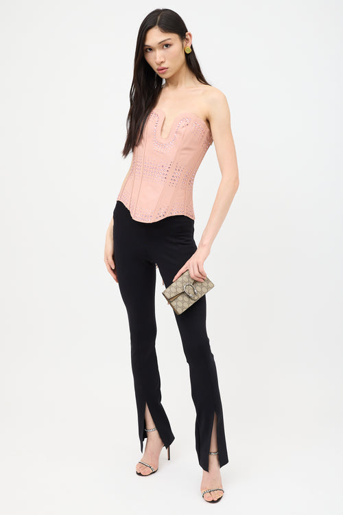 Gucci Resort 2022 Silk Crystal Embellished Corset