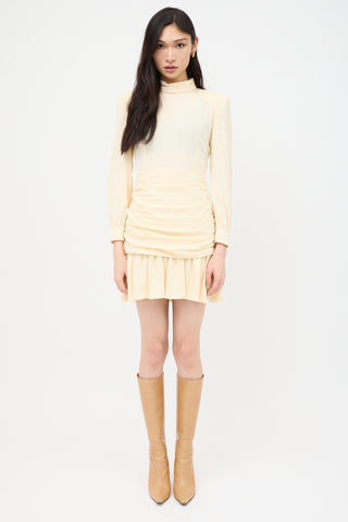 Gucci Resort 2023 Silk Ruched Mini Dress