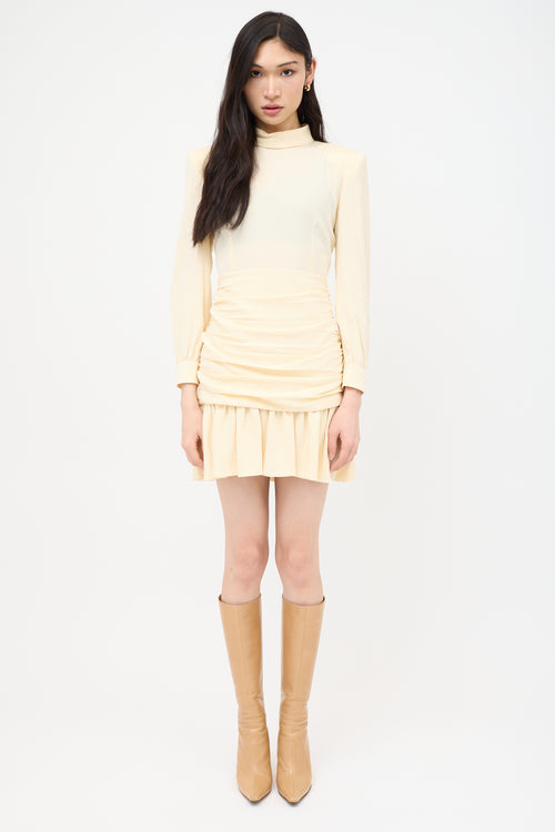 Gucci Resort 2023 Silk Ruched Mini Dress