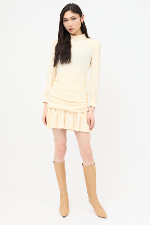 Gucci Resort 2023 Silk Ruched Mini Dress