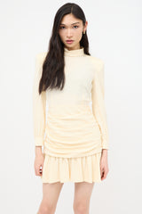 Gucci Resort 2023 Silk Ruched Mini Dress