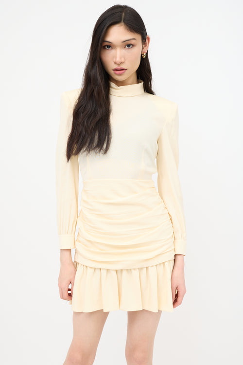 Gucci Resort 2023 Silk Ruched Mini Dress