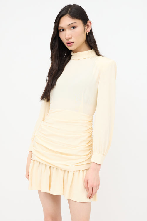 Gucci Resort 2023 Silk Ruched Mini Dress