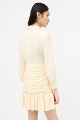 Gucci Resort 2023 Silk Ruched Mini Dress