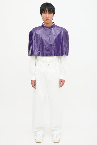 Gucci Resort 2023 Patent Leather Cape