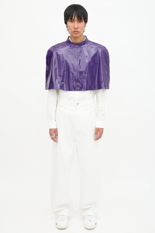 Gucci Resort 2023 Patent Leather Cape