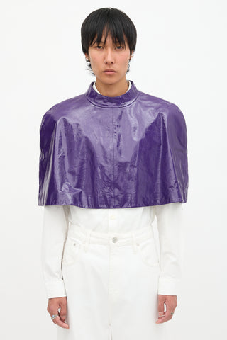 Gucci Resort 2023 Patent Leather Cape