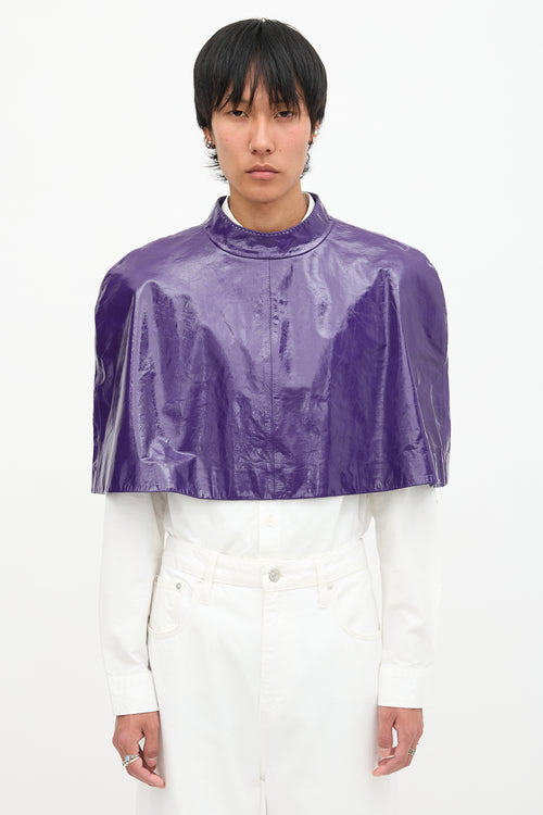 Gucci Resort 2023 Patent Leather Cape