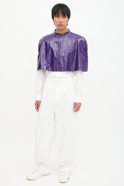 Gucci Resort 2023 Patent Leather Cape