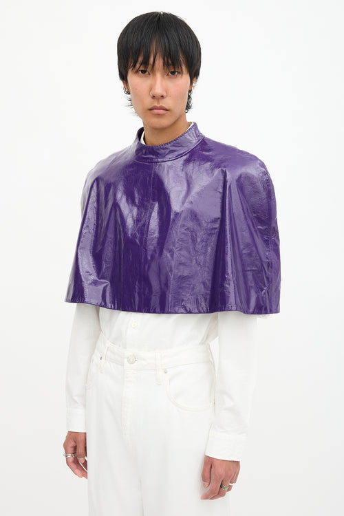 Gucci Resort 2023 Patent Leather Cape