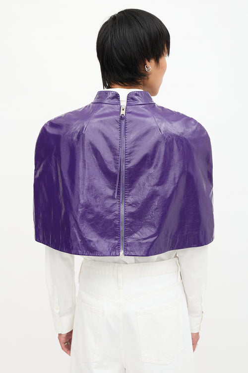 Gucci Resort 2023 Patent Leather Cape