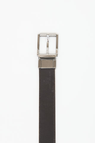 Gucci Reversible GG Monogram & Leather Belt