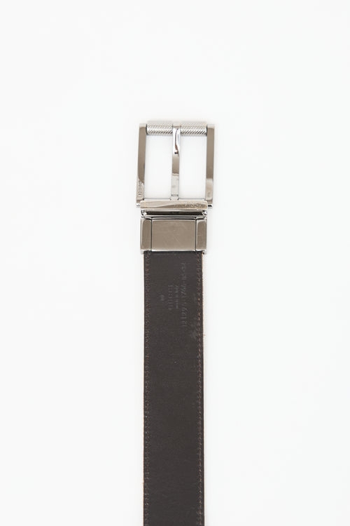 Gucci Reversible GG Monogram & Leather Belt