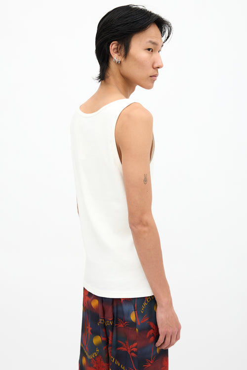 Gucci Ribbed Logo Tank Top