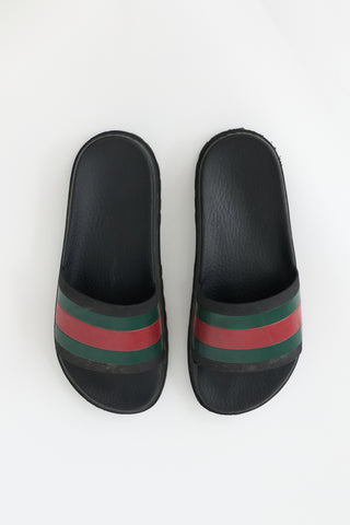 Gucci Rubber Web Slide
