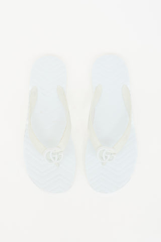 Gucci Rubber GG Marmont Sandal