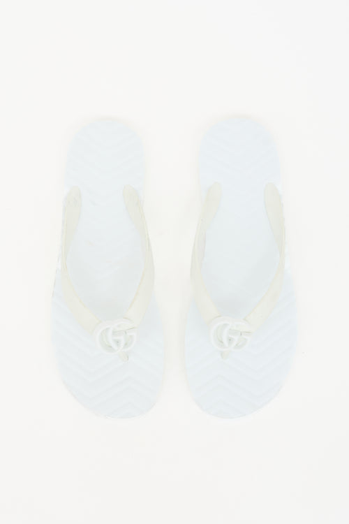 Gucci Rubber GG Marmont Sandal